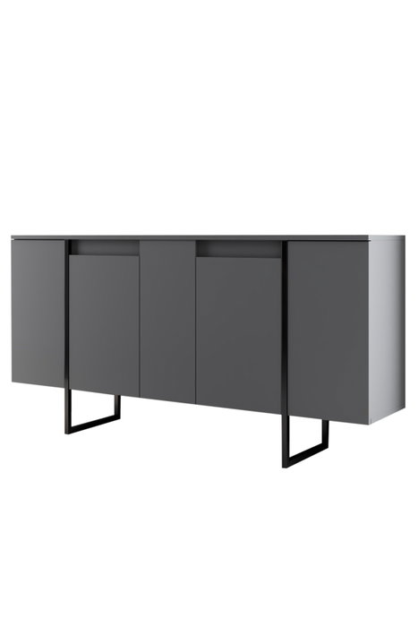Hanah Home Conjunto de Muebles de Salón Luxe en Nogal y Negro Hanah Home Conjunto de Muebles de Salón Luxe en Nogal y Negro